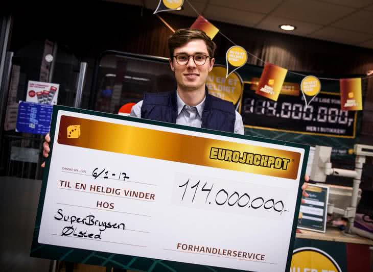 Til el Heldig Vinder Hos big EuroJackpot winner
